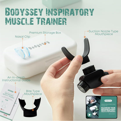 Breathing Trainer | Premium Silicone Trainer | Boost Breathing Patterns | Adjustable Resistance Levels | Compact, Portable, and Easy to Maintain (Black)
