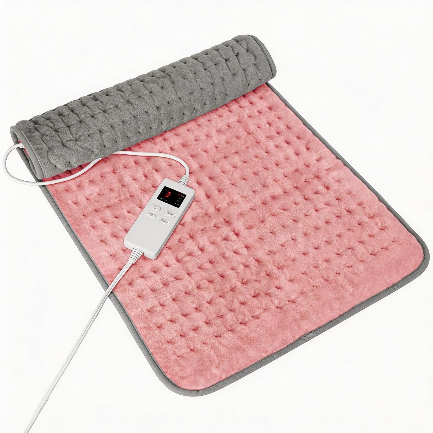 Heating Pad for Period Cramps, Heating Pad for Back/Neck/Shoulder Muscle Pain, 6 Heating & 4 Timer Setting, Auto Shut Off, Dry/Moist Heat & Machine Washable, Birthday Christma s Gifts for Women Mom