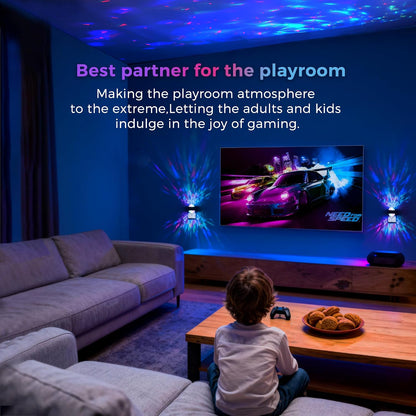 L LOHAS LED Night Light,Projector Night Light with Dusk to Dawn Sensor