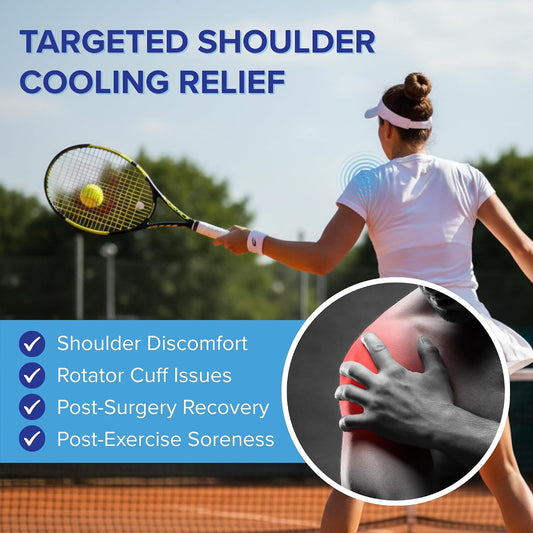 LIFE WORKS Shoulder Ice Gel Pack, Reusable, Injury, Cold, Soft, Flexible