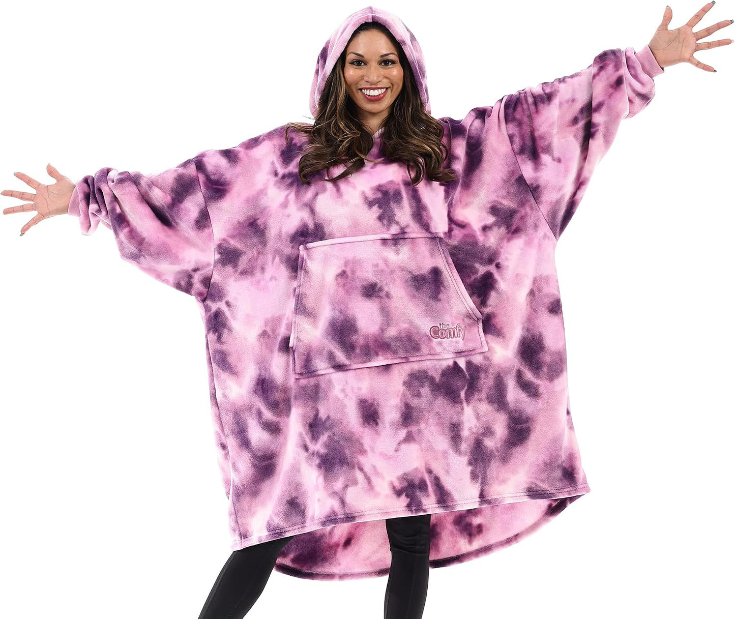 THE COMFY Dream | From Shark Tank | Patented | No Sherpa | Light Wearable Blanket Hoodie | Gift for Women & Men | One Size
