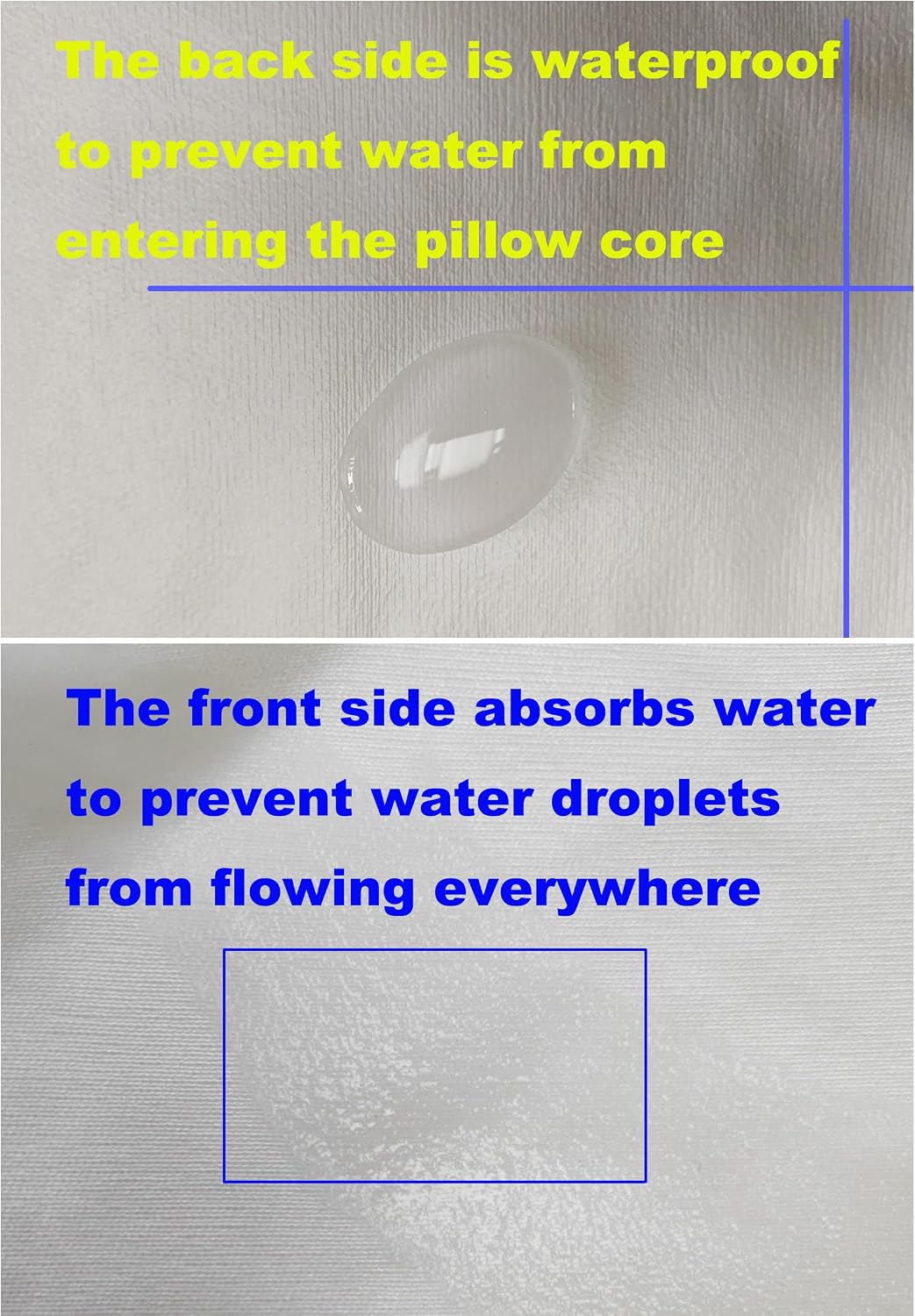 Waterproof Pillow Protectors Queen 20x28 Inches 4 Pack with Zipper Dust Proof Moisture Proof Sweat Proof Pillow Case Cover Protector Soft Cozy White