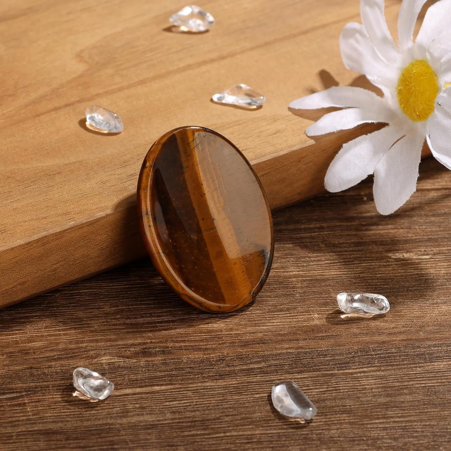 6PCS Thumb Worry Stone for Anxiety Healing Crystals Sets, Hand Carved Crystals and Healing Stones, Meditation Crystal Reiki Natural Relax Palm Stone for Anxiety Therapy Relief