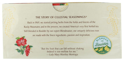 Celestial Seasonings Hibiscus Tea, Red Zinger Herbal Tea, Caffeine Free, 20 Tea Bags