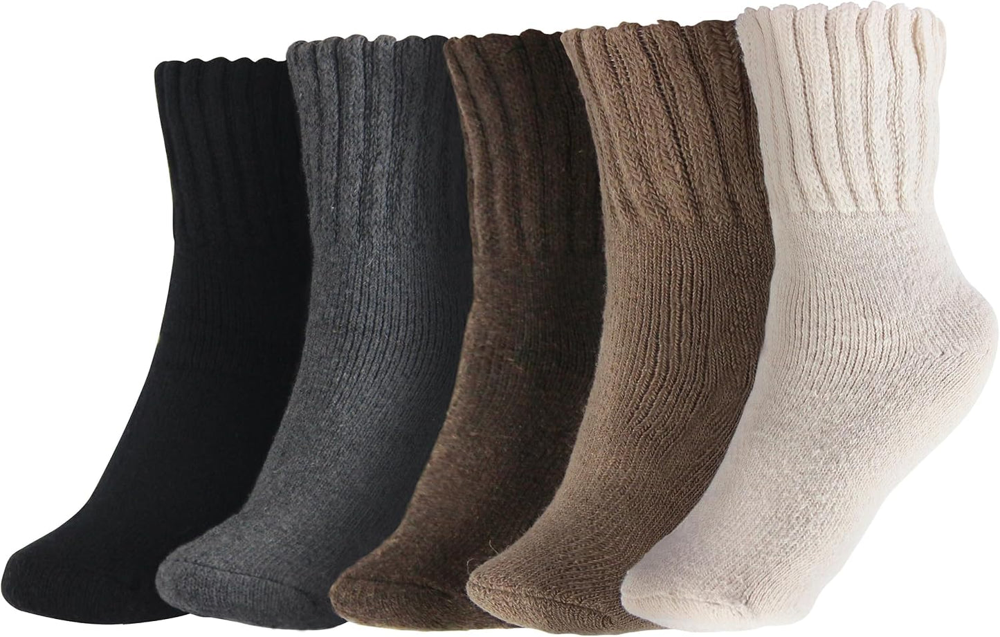 BenSorts Women's Winter Boots Socks Thick Warm Cozy Crew Socks Solid Color Gifts