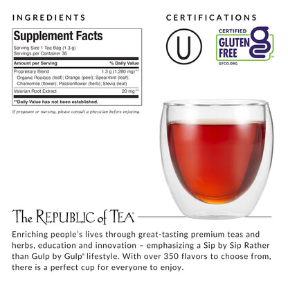 The Republic of Tea Be Well Get Some Zzz's No. 5 Herbal Tea, 36 Count