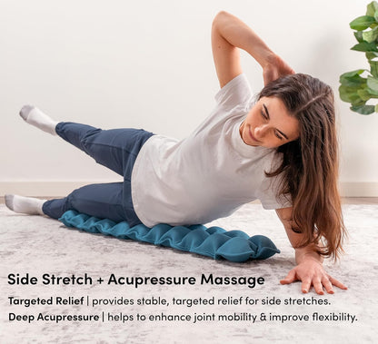 Halo Spine Stretcher for Back Pain Relief, Full Back Decompression, Upper and Lower Back Stretcher, Spine Alignment, and Deep Tissue Acupressure Therapy with 24 Massage Balls