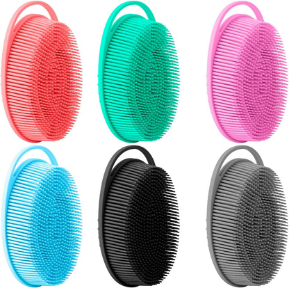 Silicone Body Scrubber, Exfoliating Body Scrubber Silicone, 3pack Soft Loofah Silicone Body Scrubbers for Use in Shower, Shower Scrubber for Body, Silicone Scrubber Men Women for All Skin