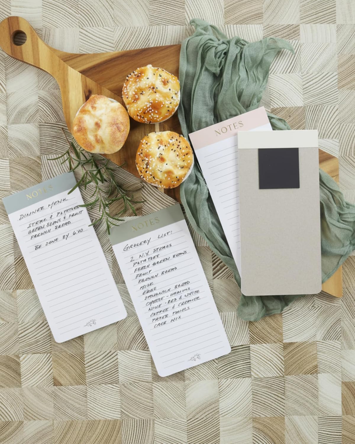 ZICOTO Beautiful Magnetic Notepads for Fridge - Set Of 4 Modern Note Pads
