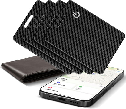 Wallet Tracker Card, Rechargeable, Works with Apple Find My