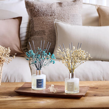 Airkeep Reed Diffuser Set,3.38 fl oz (100 ml) - Clean Linen Oil Diffusers with 8 Reed Sticks,Home Fragrance Reed Diffuser for Bathroom Shelf Decor