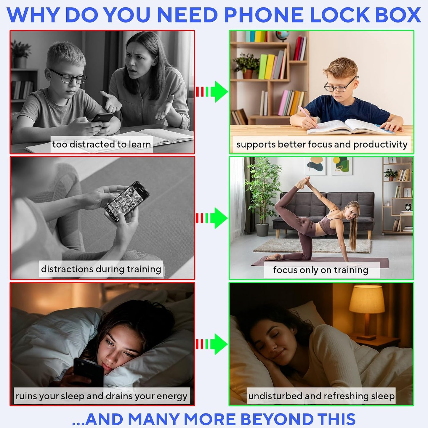 Phone Lock Box, Timed Lock Box Cell Phone Locker