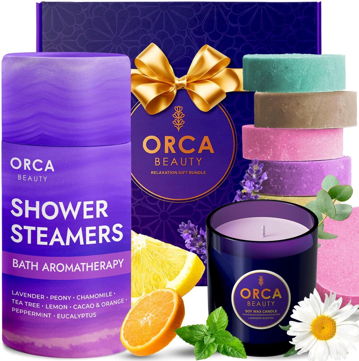 Shower Steamers Aromatherapy - Relaxation Gifts for Women, Shower Bombs, Unique Spa Gifts Shower Tablets, Stocking Stuffers for Women & Men (Advent Calendar 2025)