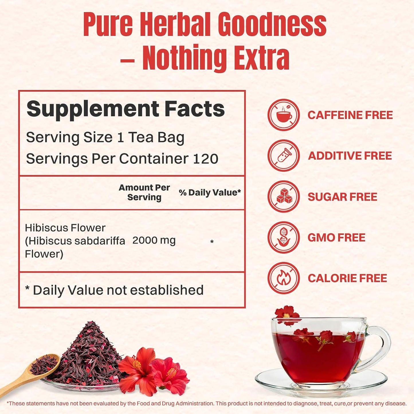 Hiihone Lemon Balm Tea Bags 20 Count – Pure & Natural Lemon Balm Tea, Caffeine-Free Herbal Tea, Calming & Soothing, Non-GMO, Fresh Citrusy Flavor