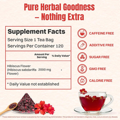 Hiihone Lemon Balm Tea Bags 20 Count – Pure & Natural Lemon Balm Tea, Caffeine-Free Herbal Tea, Calming & Soothing, Non-GMO, Fresh Citrusy Flavor