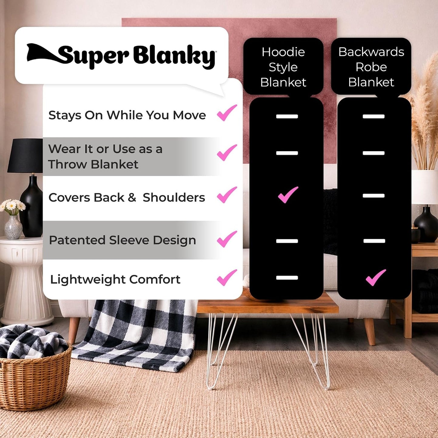 Super Blanky Wearable Blankets for Women & Men, Graduation Day Gift for Her, Cozy Gifts for Women, Wife Birthday Gifts Ideas