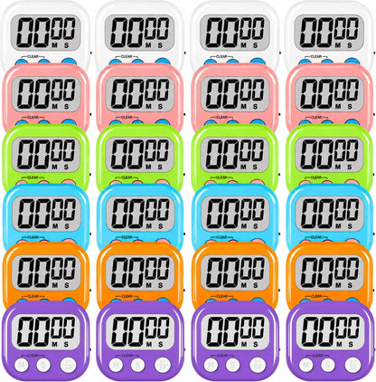 ZILLEEN Classroom Timers for Kids Classroom Magnetic Digital Kitchen Timers for Cooking Teachers Gym Game 6 Pcs