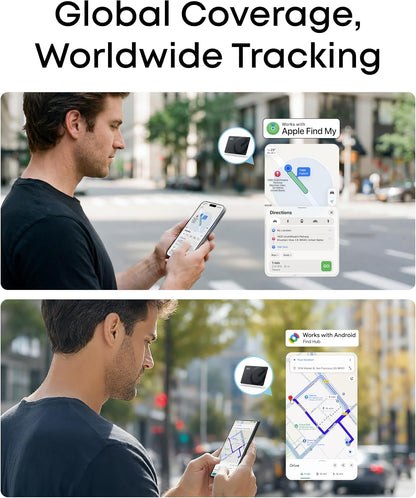 eufy SmartTrack Card E40, Works with iPhone iOS or Android, 1.7 mm Ultra-Thin, Wireless Charging, 80 dB Loud Alarm, Water-Resistant, Perfect for Wallets and Passports