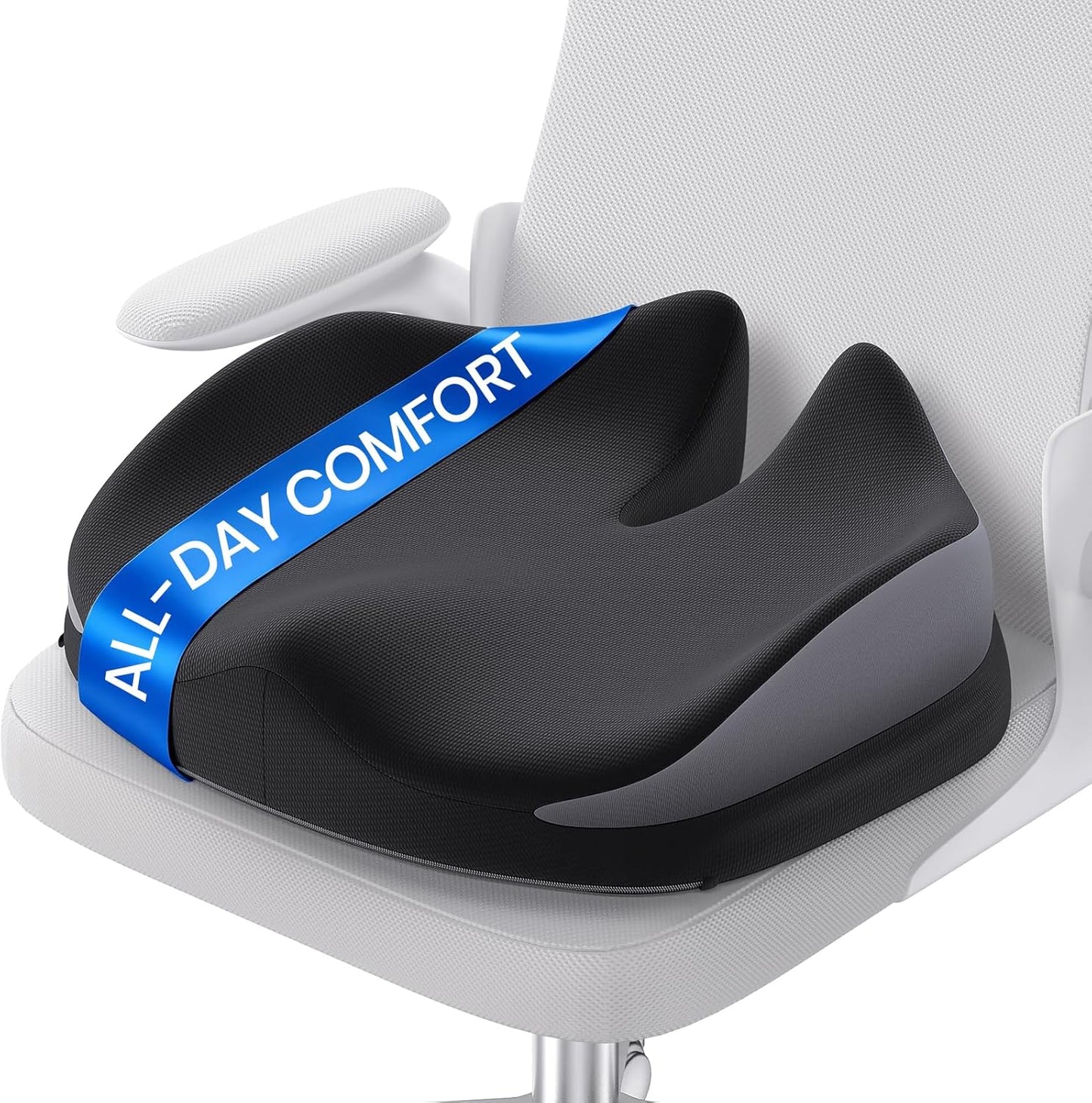 Benazcap Memory Foam Seat Cushion for Office Chair, Ergonomic Chair Cushions for Tailbone Pain Relief, Sciatica & Back Support, Office Chair Cushion & Car Seat Cushion