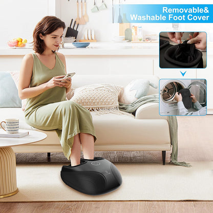 COMFIER [2026 Gift for Men,Women,Shiatsu Foot Massager with Fast Heat,Kneading Rolling Compression,Extra Vibration, FSA Eligible HSA Store, Plantar Fasciitis,Neuropathy Pain, Bigger Size 13IN