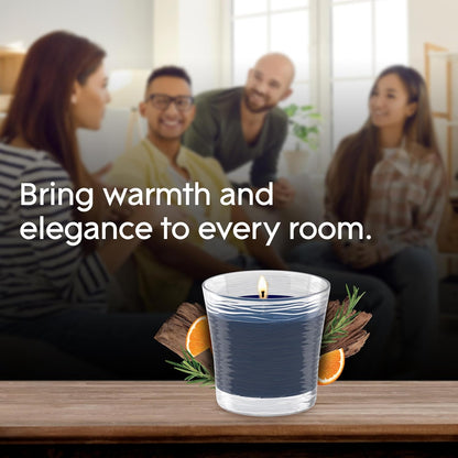 Glade 1-Wick Scented Candle Jar, Clean Linen, Air Freshener Infused with Essential Oils, 4.08 Oz, 2 Count