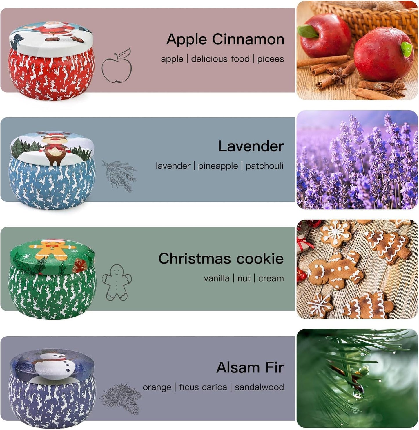 Scented Candles Gift Set, 8 Pack Soy Wax Candles for Women, Fresh Floral Summer Aromatherapy Scents for Home, Birthday, Thank You, Housewarming Gifts