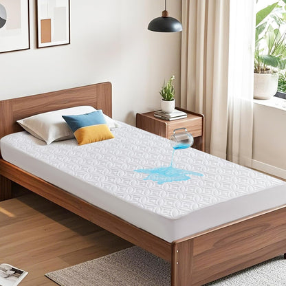 BEDLORE Waterproof Mattress Protector, King Size Mattress Pad with Deep Pocket 6"-18" Depth, Soft Noiseless Dirt-Proof Bed Mattress Cover Washable for Home, Bedroom, Hotel (Gray)