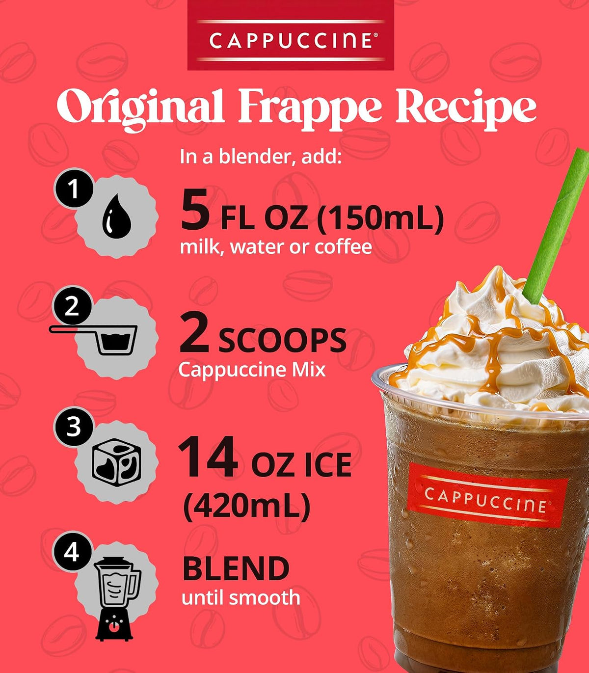 Cappuccine Sweetened Matcha Green Tea, 3 Pounds