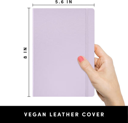 PAPERAGE Lined Journal Notebook, Hardcover Journal for Women & Men, 160 Pages, (5.6 in x 8 in), College Ruled Journaling Notebook for Work, School Supplies & Note Taking, (Black)