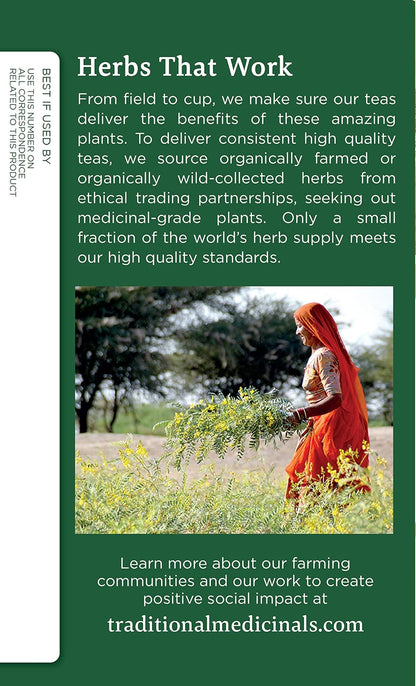 Traditional Medicinals Organic Ginger Herbal Tea, Promotes Healthy Digestion, (Pack of 2) - 16 Tea Bags