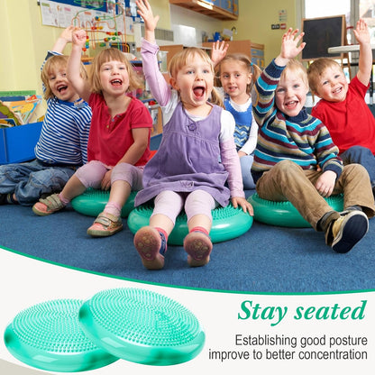 Libima 4 Pcs Wiggle Seat for Kids Inflated Wobble Cushion