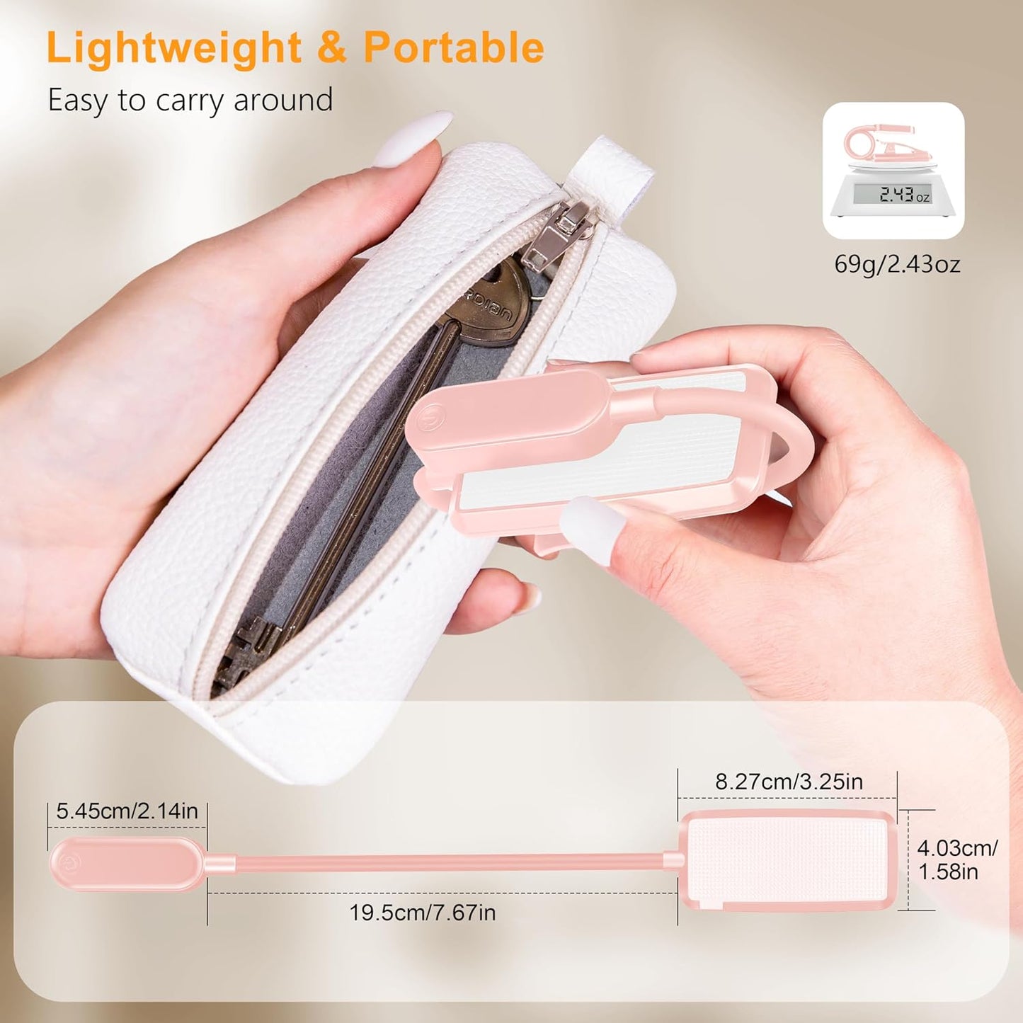 Gritin 16 LED Rechargeable Book Light for Reading in Bed