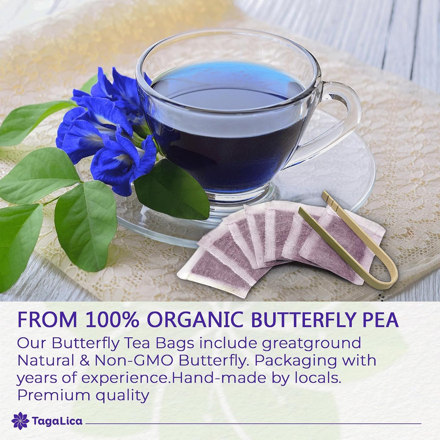 Tagalica, Premium 135 Dandelion Root Tea Bags, 100% Natural & Pure from Dandelion Root, Eco-Conscious Tea Bags, Herbal Tea. No Sugar, No Caffeine, No Gluten, Vegan