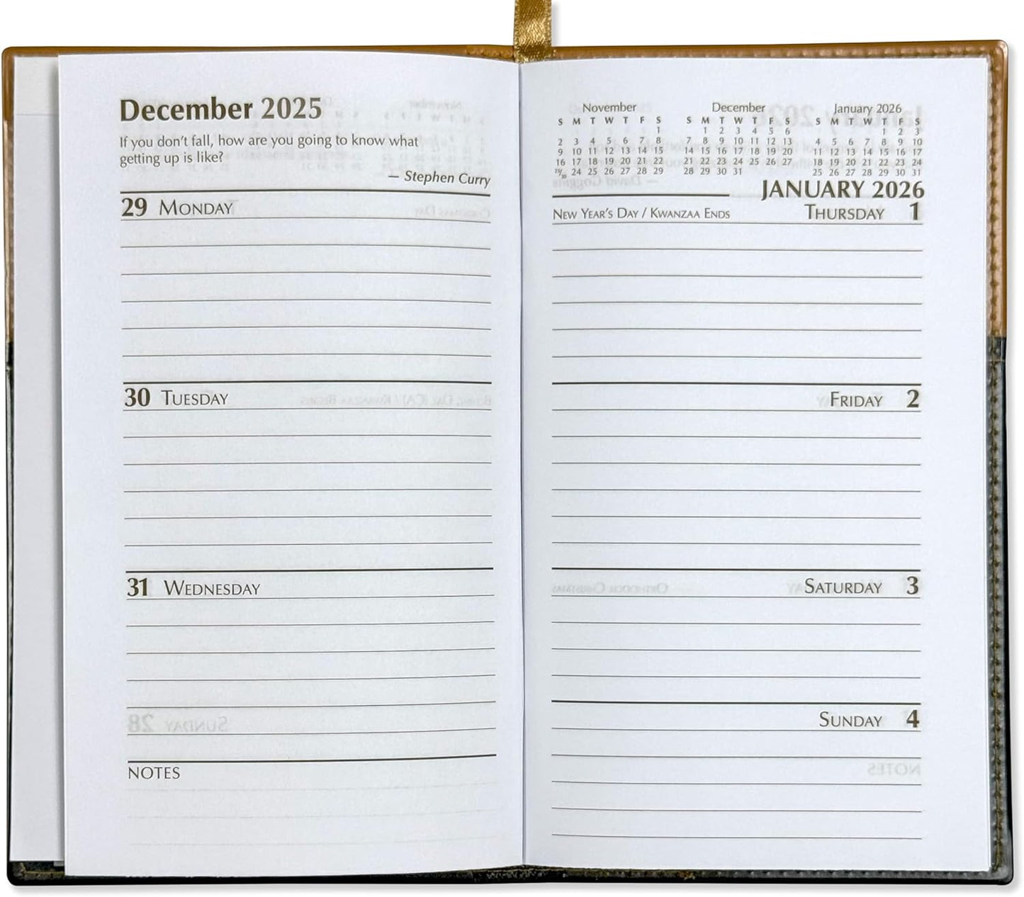 BookFactory 2026 Weekly Pocket Calendar 2026 Weekly Calendar 2026 Planner Agenda Organizer with Notepad (CAL-2026-POCKET(Organizer))