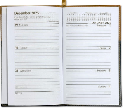 BookFactory 2026 Weekly Pocket Calendar 2026 Weekly Calendar 2026 Planner Agenda Organizer with Notepad (CAL-2026-POCKET(Organizer))