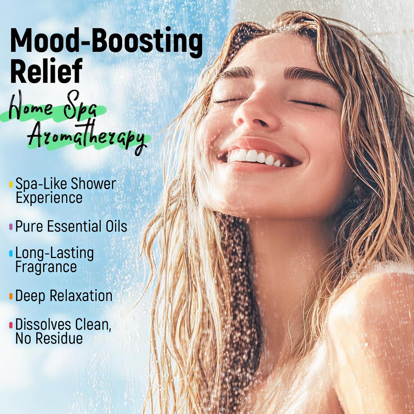 Aromatherapy & Sport Shower Steamers, 24 Pack Shower Bombs with 6 Scents