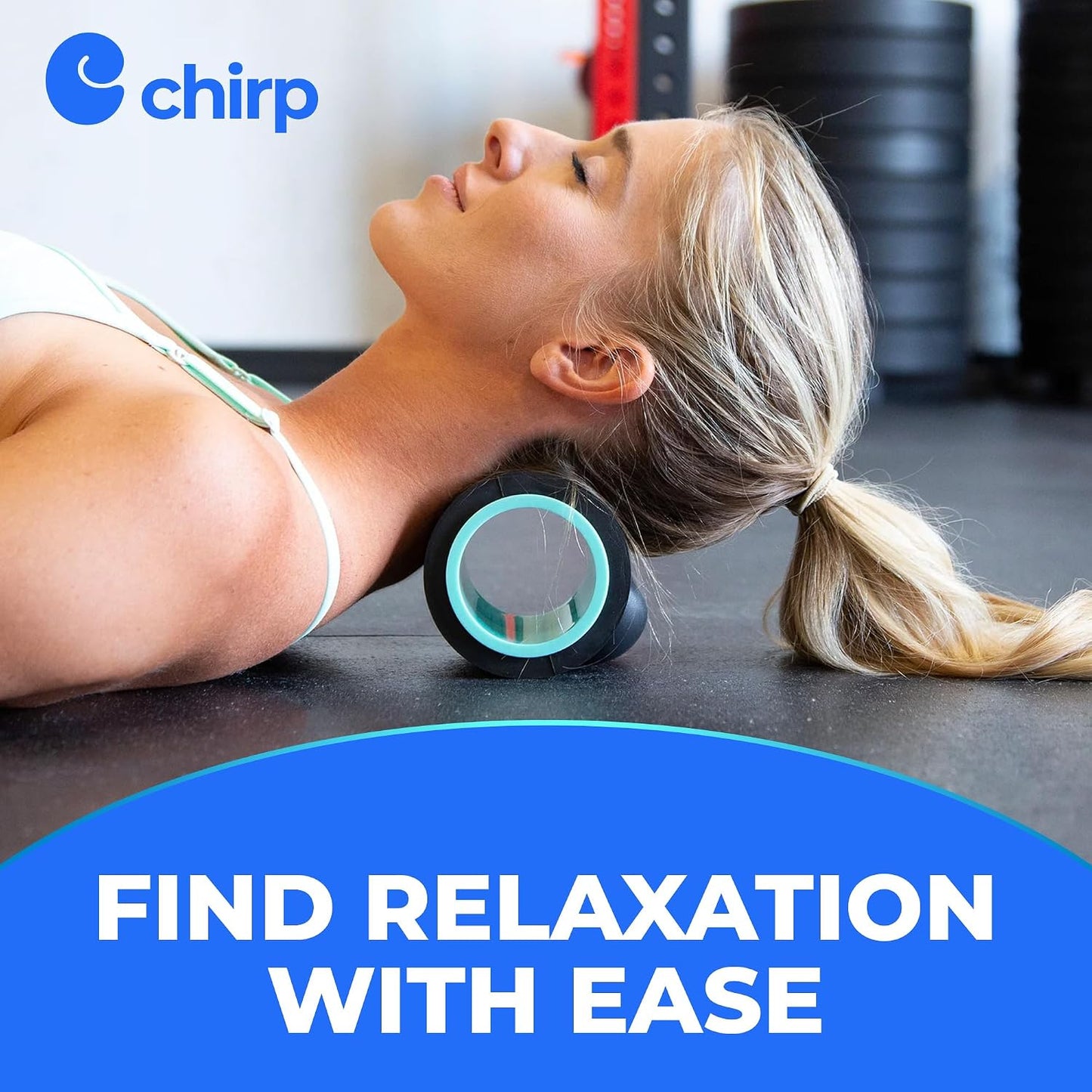 Chirp Wheel XR 3P Massage Roller Set - 10” Acupressure, 6” Knot-Kneading Thumb, 4” Neck & Headache Tension Relief, High Density Foam Massage Rollers for Back & Neck Pain, 500lbs Capacity, Black