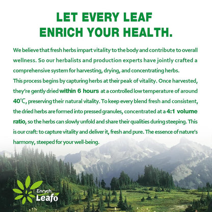 EnrychLeafo Lemon Balm Leaves Tea for Relaxation & Sleep Support, 8-in-1 Calming Herbal Blend with Chamomile & Passionflower, Caffeine Free, 50 Tea Bags