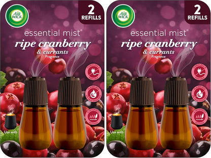 Air Wick Essential Mist Refill, Essential Oils Diffuser, Lavender and Almond Blossom, 3 ct, Air Freshener, Aroma diffuser