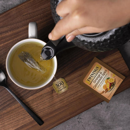 Twinings Tea Sampler Collection – 80 Tea Bags, 20 Flavours/Assorted Tea, Gift Set in Decorative Bamboo Box – Wooden Organizer Tea Chest Included – Ideal for Home, Office, Family & Friends (Bamboo Box)
