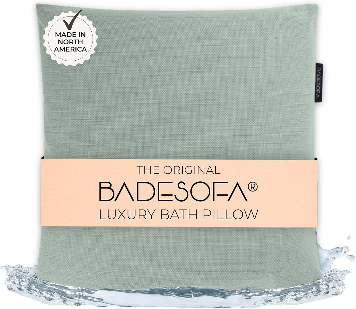 BADESOFA® Luxury Bath Pillow M in Ivory, Quick-Drying Bath Back Pillow