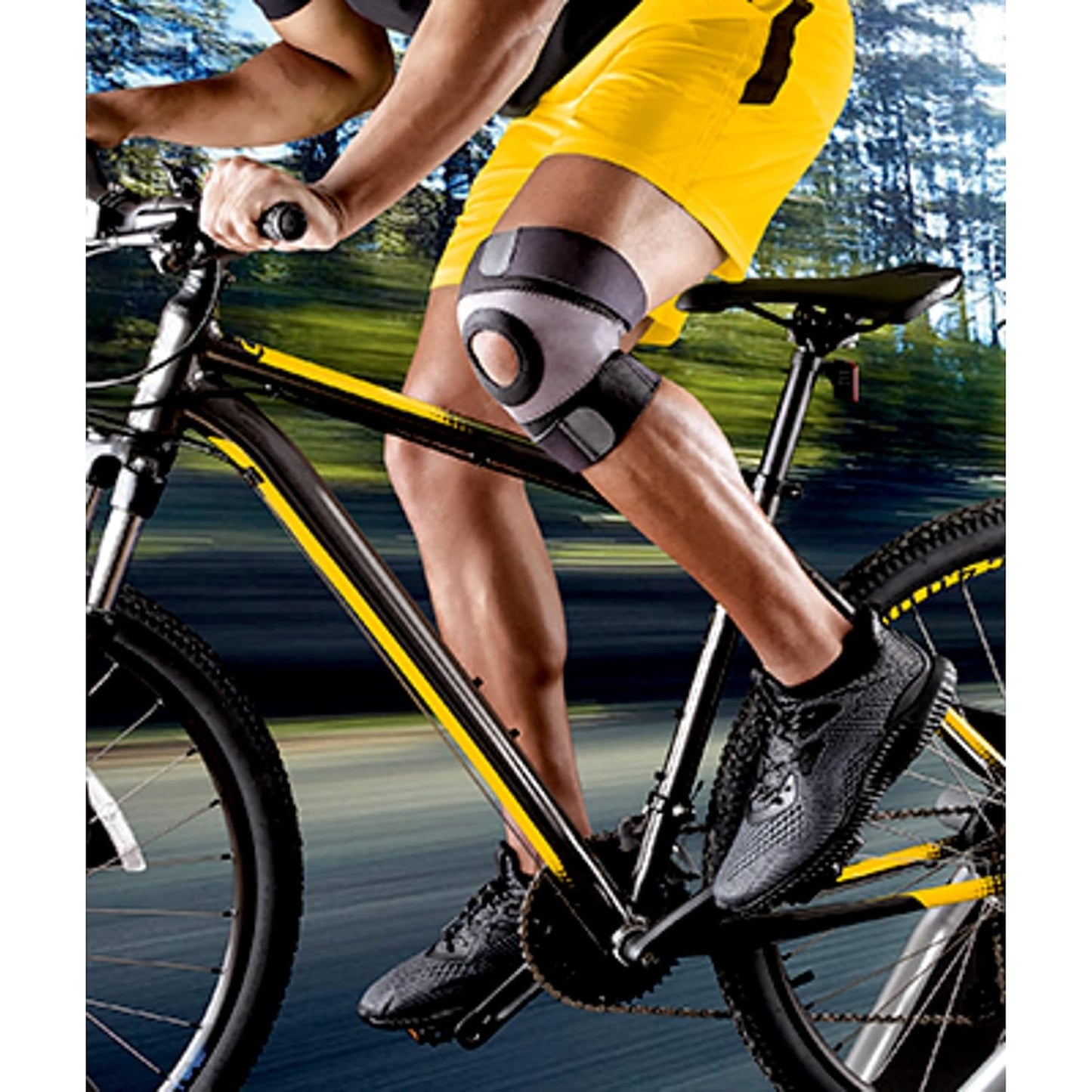 FUTURO Performance Compression Knee Support, Ideal for Everyday Activities, One Size - Black