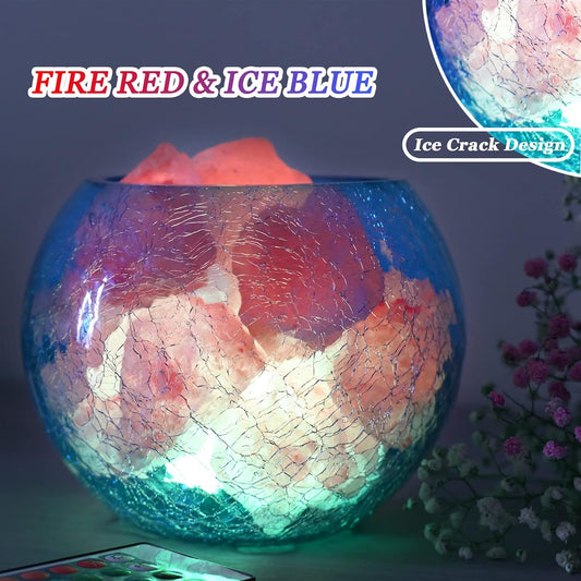 Himalayan Salt Lamp, Remote, 16Colors&4Modes, Home/Yoga/Office