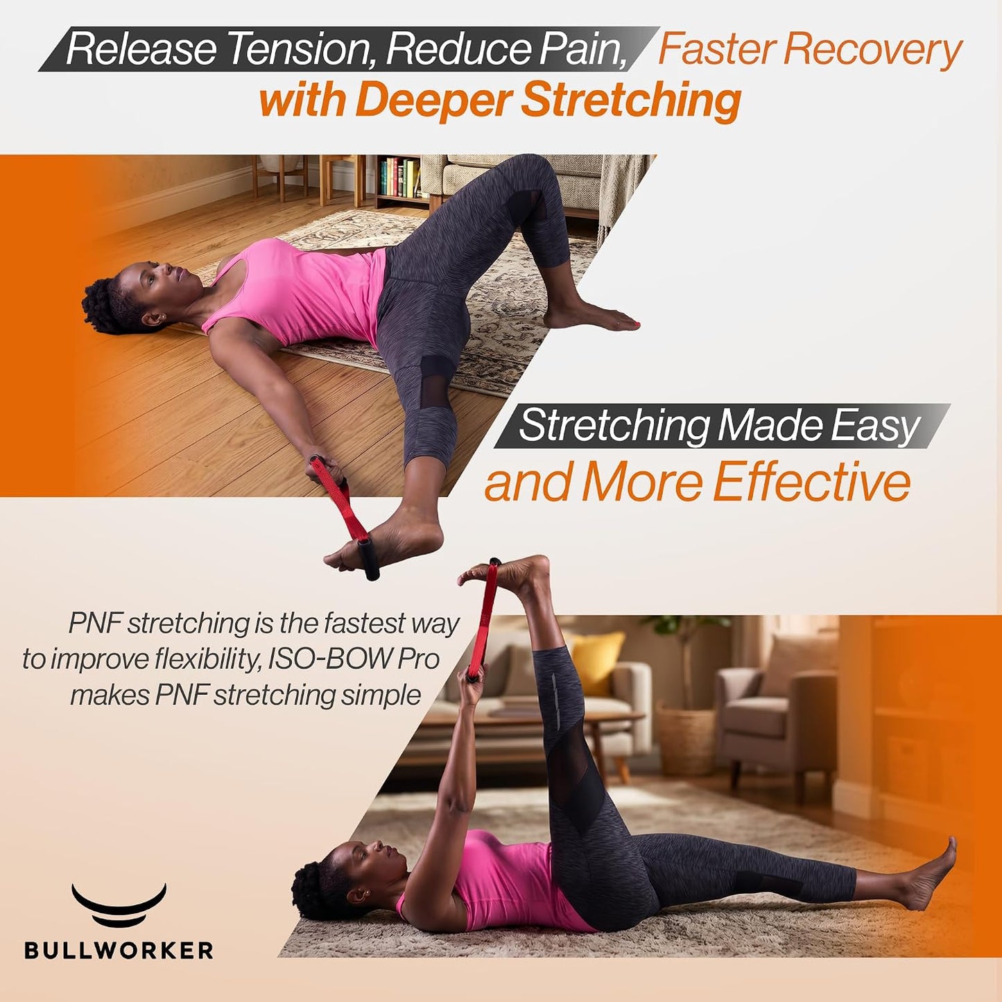 Iso-Bow Pro by Bullworker | The Isometric Pocket-Companion for Strength Training, Stretching, and Working Out. Use self-Resistance to circulate Blood Flow, Pump Muscles. Yoga or Pilates Exercises.