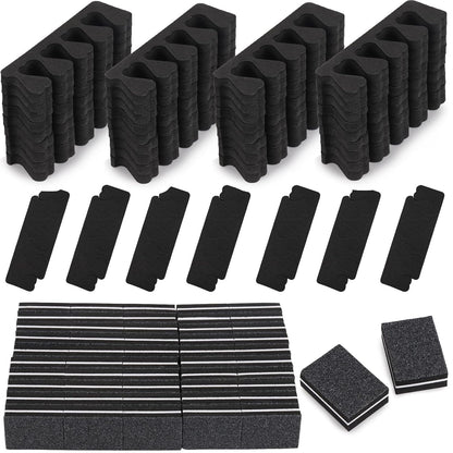 48pcs Sponge Toe Separators Pedicure Set for Nail Polish- Premium Nail Art Painting and Polishing Tool Kit, 4 Funy Color