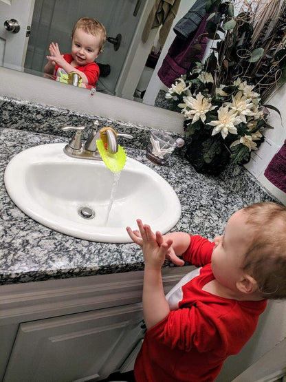 Honbay 2PCS Leaf Faucet Extender Sink Handle Extender Safe and Fun Hand-Washing Solution for Children