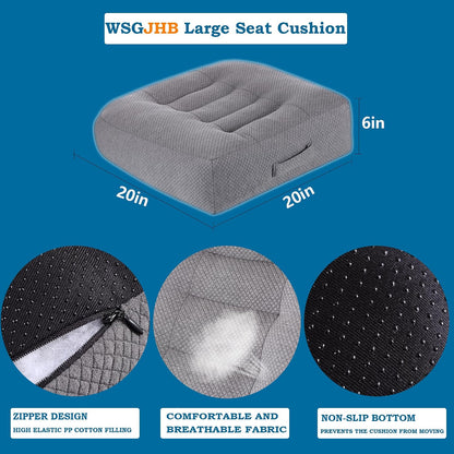 WSGJHB Car Booster Seat Cushion Posture Cushion for Long Sitting