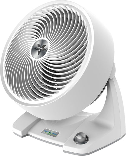 Vornado 133DC Energy Smart Compact Air Circulator with Variable Speed Control, DC Motor, Adjustable Tilt, Quiet Operation for Bedroom, Office, and Home Use, White