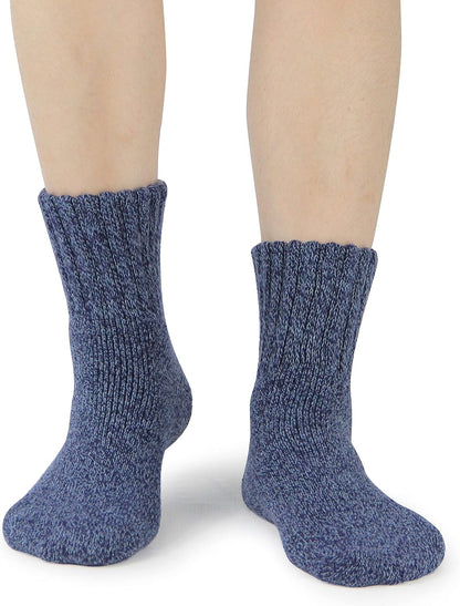 BenSorts Women's Winter Boots Socks Thick Warm Cozy Crew Socks Solid Color Gifts