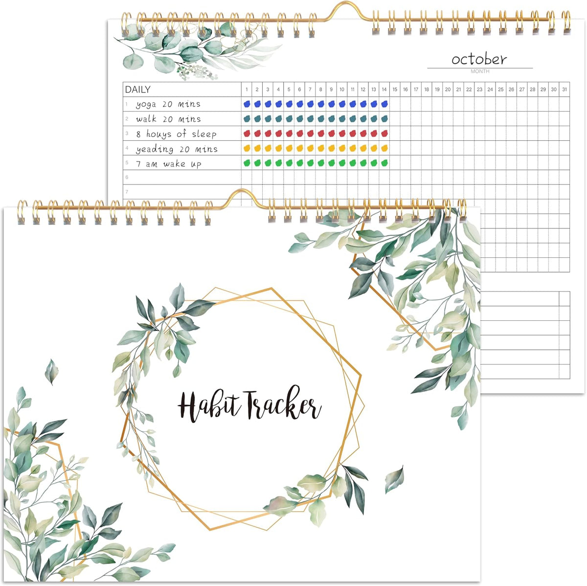 Habit Tracker Calendar- Daily, Weekly & Monthly Habit Tracker Journal